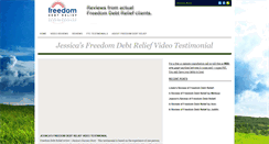 Desktop Screenshot of freedomdebtreliefreviews.com